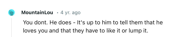 OP’s fiancé has the final say and his mom has to accept her son’s decision