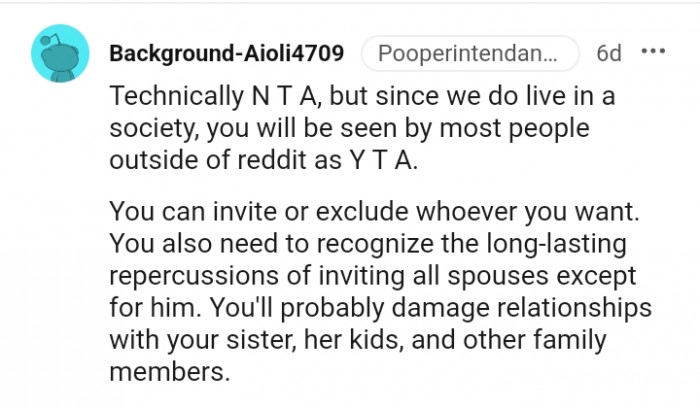 You can invite or exclude whoever you want.