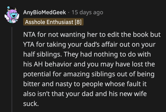 It doesn't really seem like OP and her sister have a close relationship to begin with.