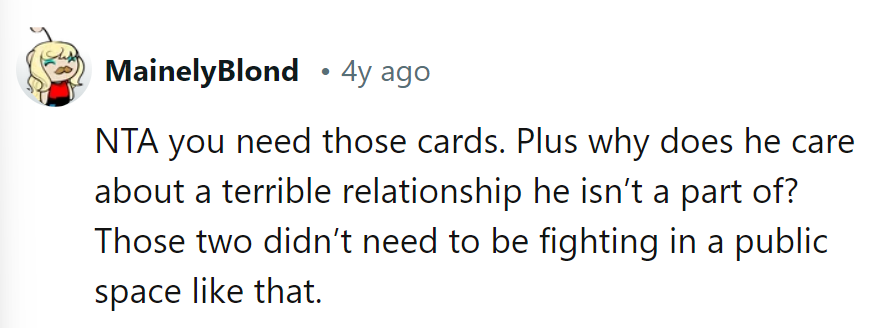 Cards over chaos. He should save his drama for Netflix.