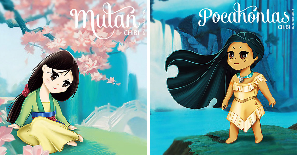 Delightful Chibi-Style Disney Princess Art That Will Leave You Amazed
