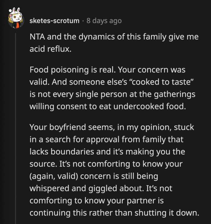 Is this really a family OP wants to be a part of?