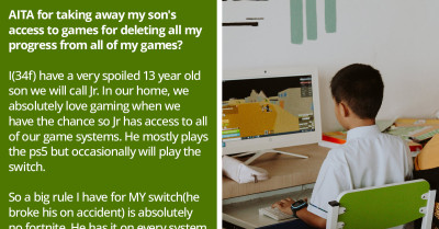 Woman Grounds Her Son From Playing Games After He Deleted Her Games And Progress To Install Fortnite On Her Switch
