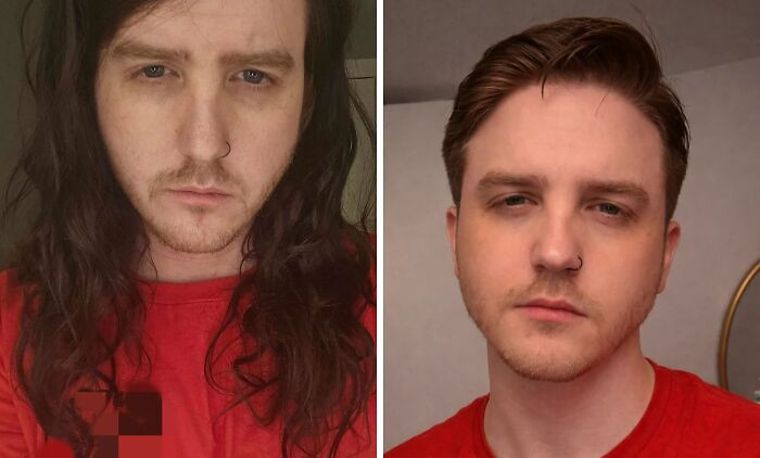 "First Time Having Short Hair In Over 25 Years"