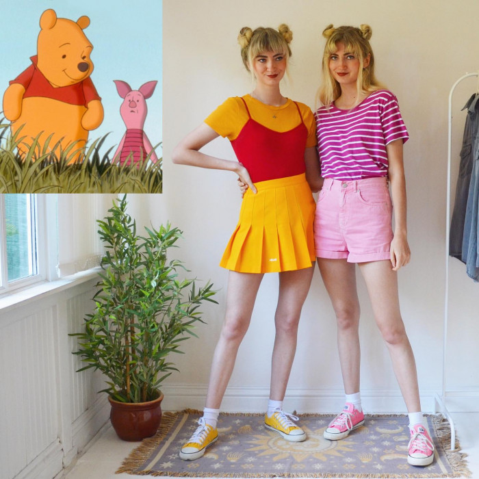 20. Another Winnie the Pooh and Piglet cosplay