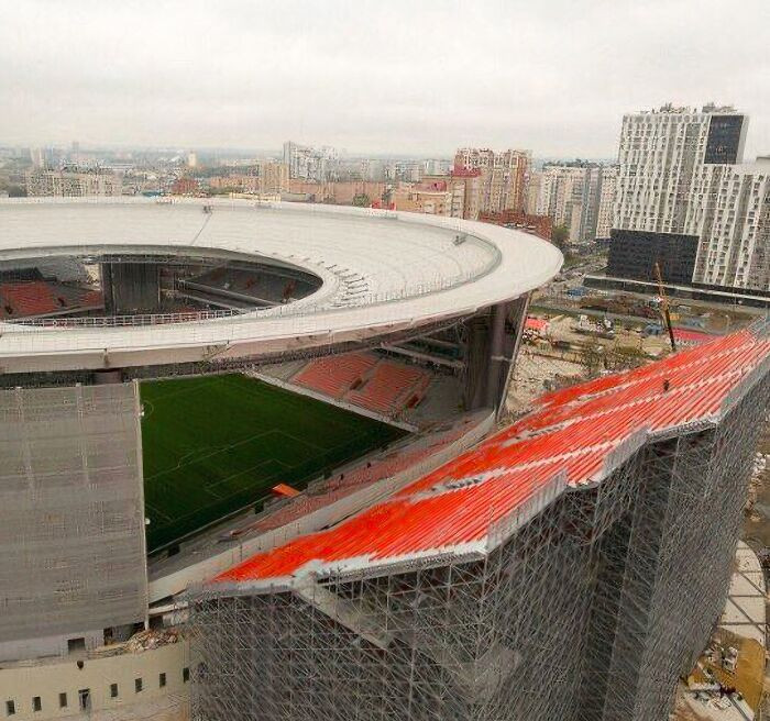 "This Russian Stadium Didn't Meet FIFA's Regulation On Capacity, So They Added 18K Seats In The Most Terrifying Way Possible"