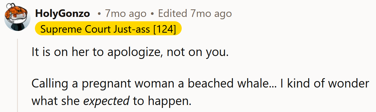 What did she expect?