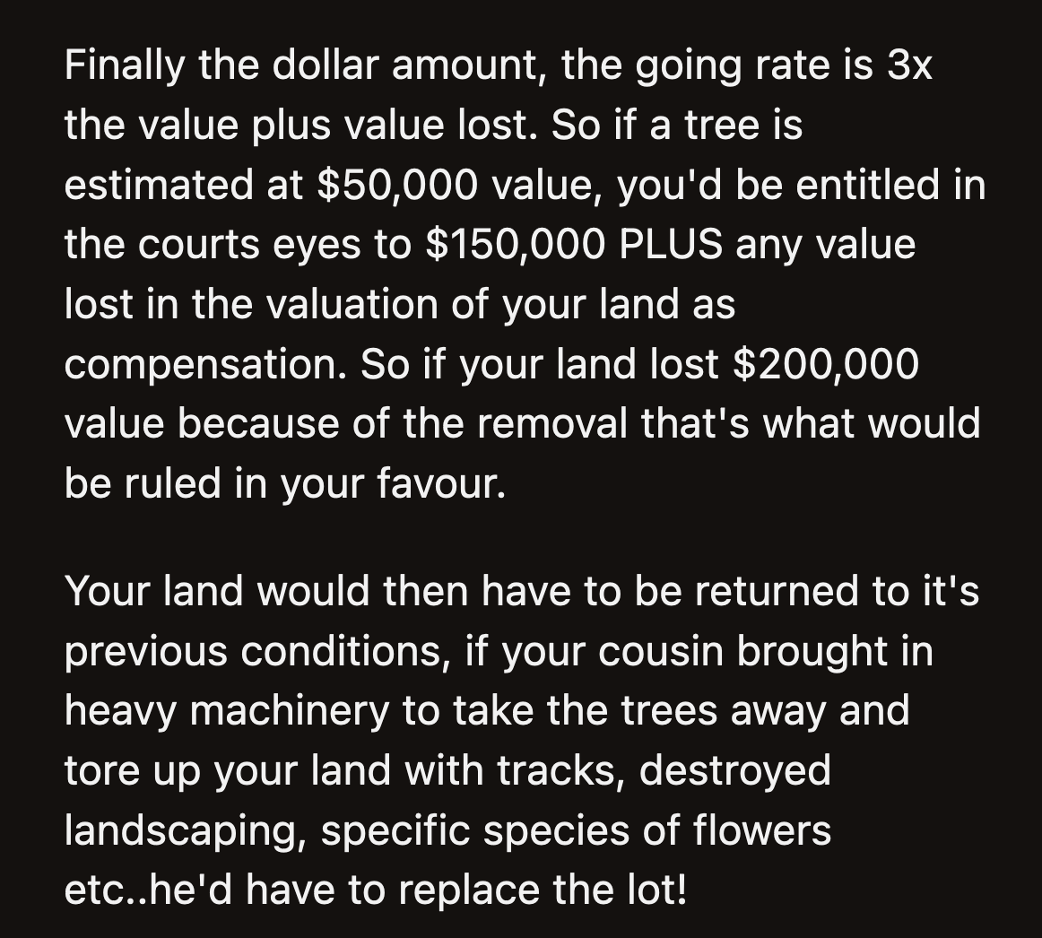 He and his family would have had to pay more if OP hadn't dropped the charges.