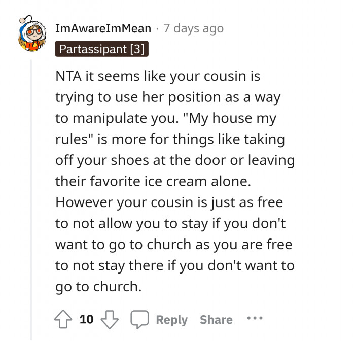 10. Lowkey manipulating you.