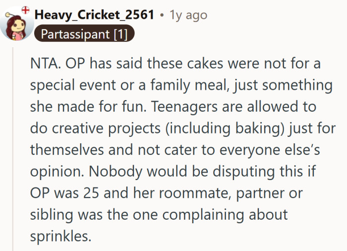 Funny how a few sprinkles can turn into a debate on creative freedom and parental control.