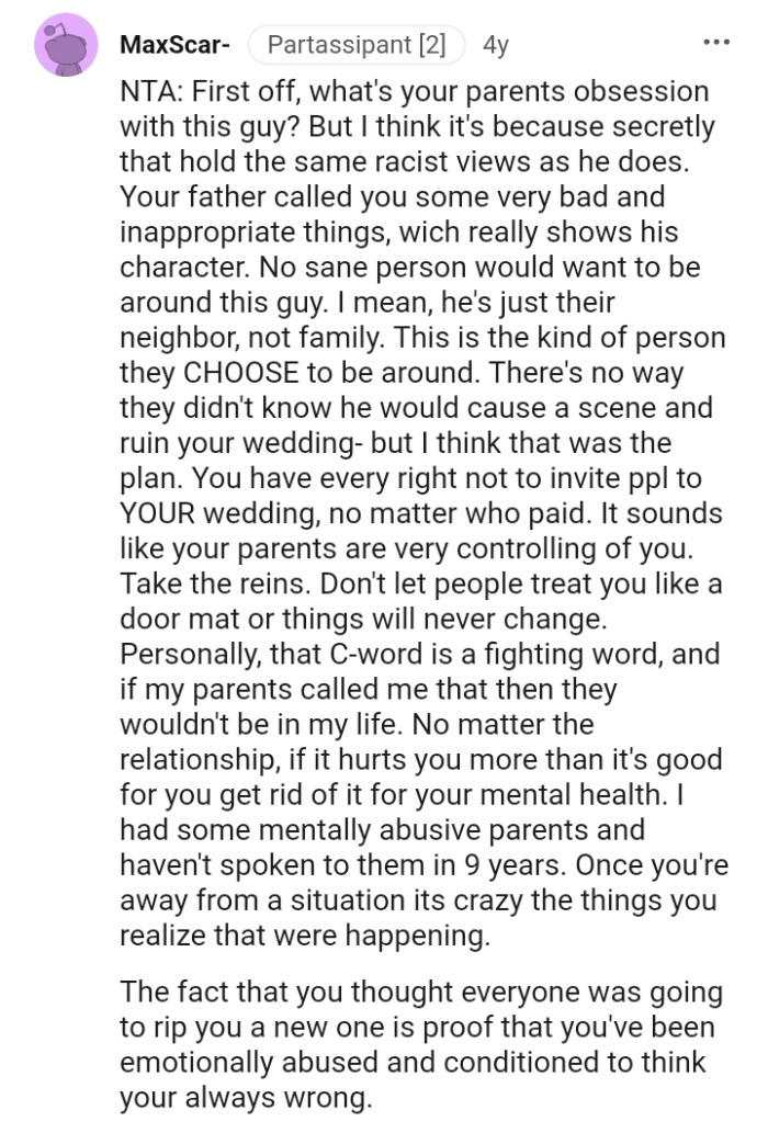 No sane person would want to be around the guy