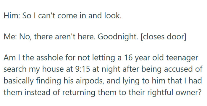 This incident leaves OP grappling with questions about his response to the situation.