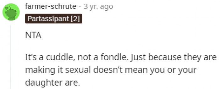 They're the ones making it sexual.