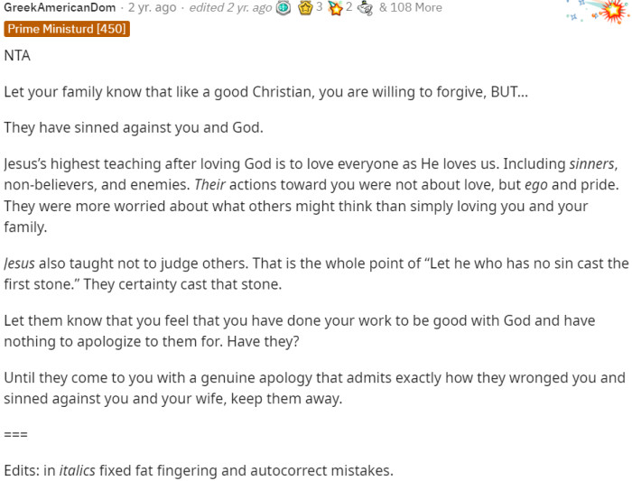 Until they genuinely apologize, acknowledging their wrongdoing and the harm they caused, it's best to keep them at a distance.