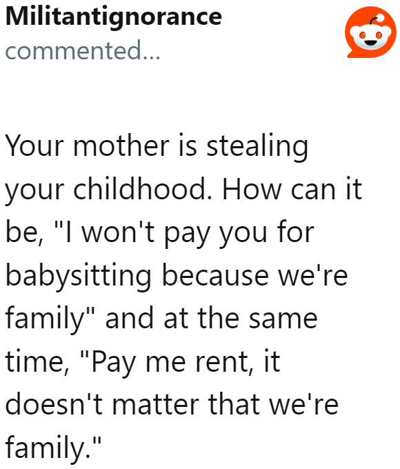 The OP deserves time to herself and her friends. She shouldn't allow her mom to rob her of her childhood any further.