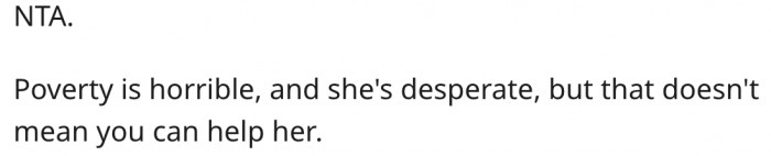 4. Unfortunately, She Can't Help Her Mom.