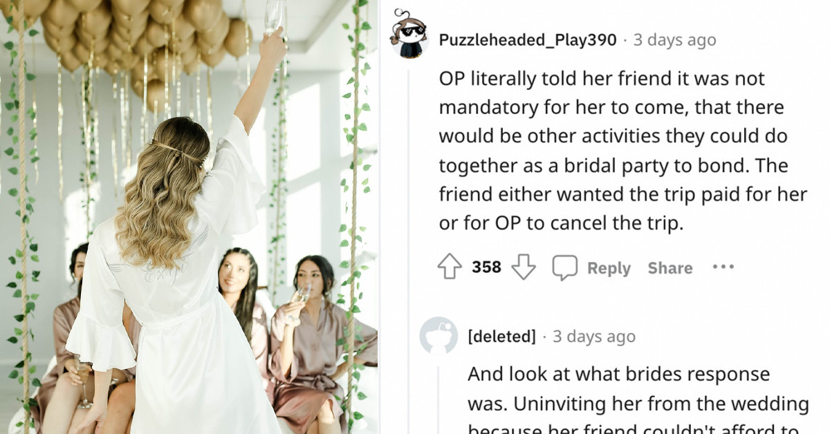 Bridezilla Boots One Of Her Maids-Of-Honor From The Wedding Because She Can’t Afford To Go To Her Disneyland "Bachelorette Party Extravaganza"