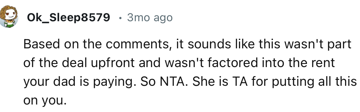 “Based on the comments, it sounds like this wasn't part of the deal upfront.”