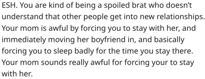 8. Her mom seems like an awful person.