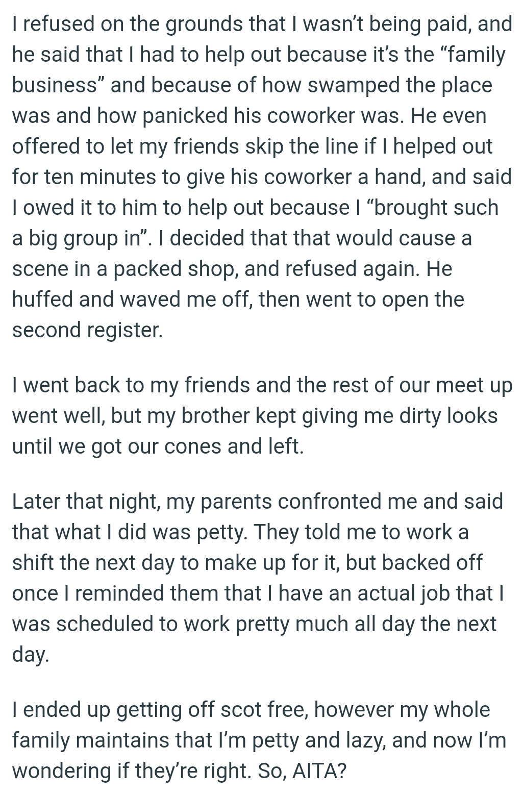 OP Went Back to Her Friends and the Rest of Their Meetup Went Well