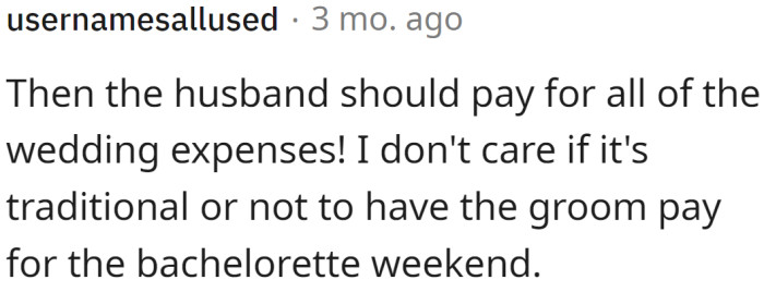 Traditional or not...