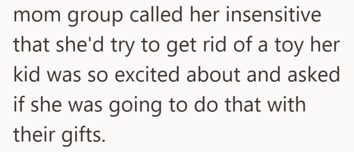 The moment raises uncomfortable questions about how gifts are treated.