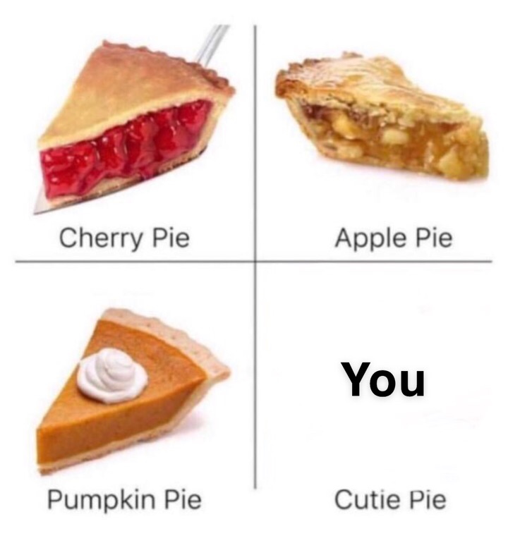 34. You're my cutie pie