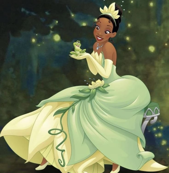 Tiana (The Princess and the Frog, 2009) brought black hair back to the princess line as the studio's first African American princess.