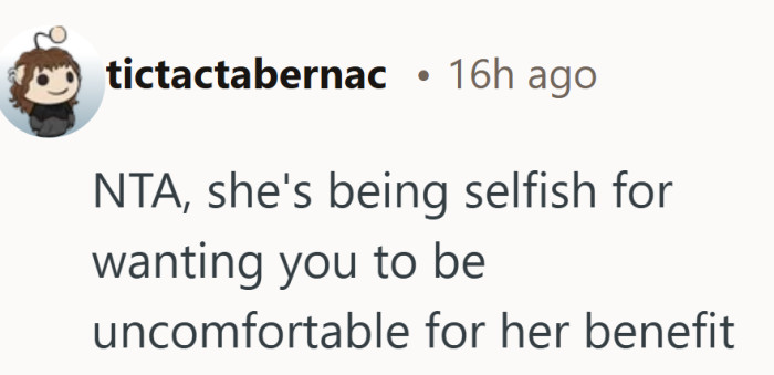 Comfort should not have to be sacrificed just to make a holiday photo look right.