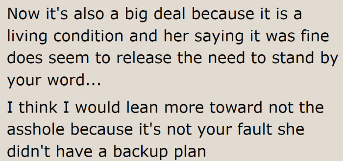 But at the same time, the coworker should always have a backup plan.