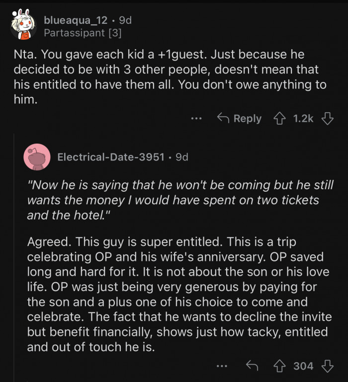 OP waited a long time to save this money, and his stepson just wanted to milk him.