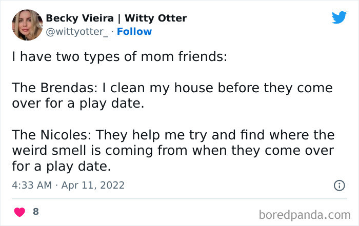 I love having both in my life, but the Nicoles are basically my best friends and my type of mom.