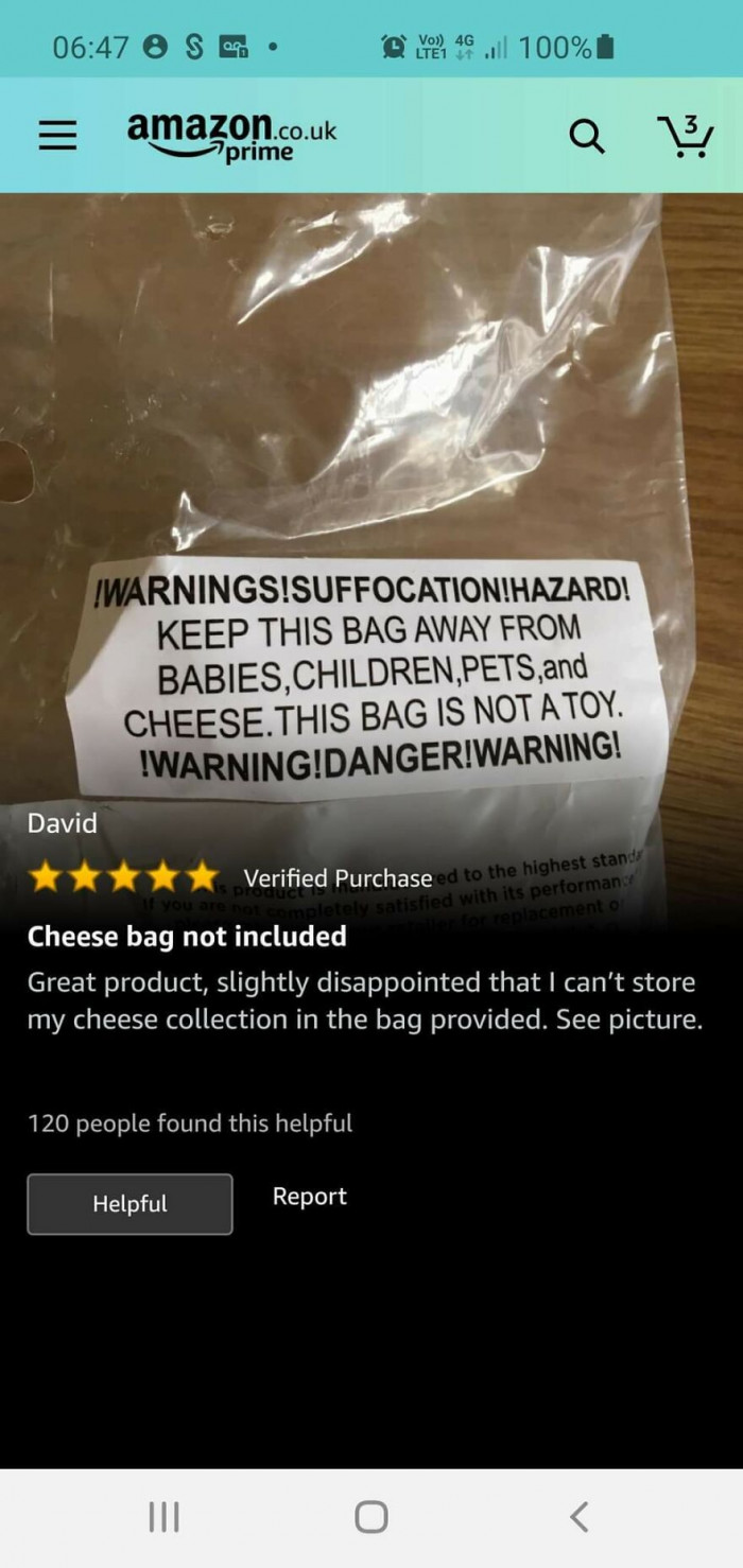 2. Keep The Bag Away From Cheese