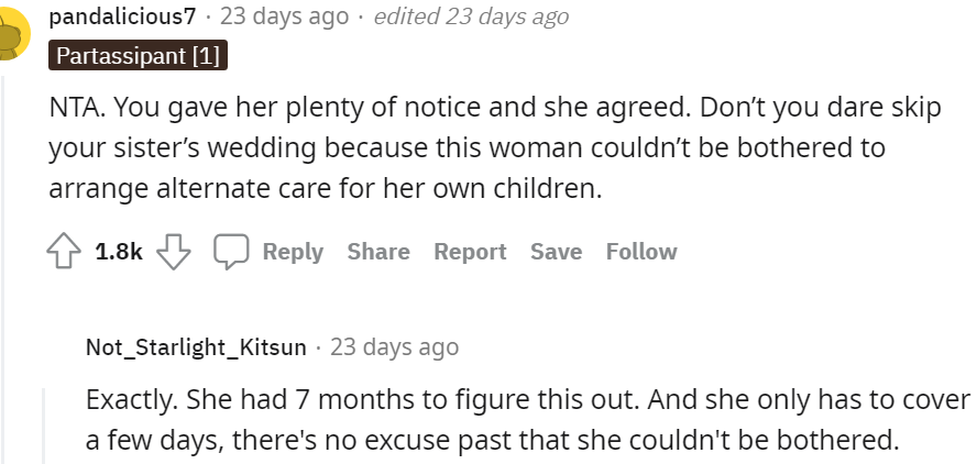 5. Don't skip your sister's wedding