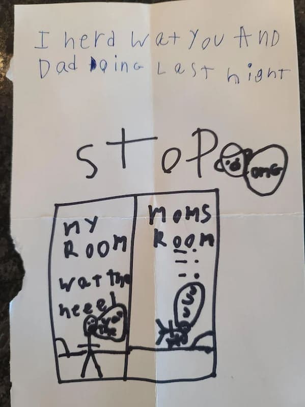 15. What did you do to mom's room?