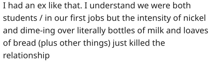 Such behaviors can ruin a relationship.