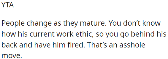 People change as they grow older, and OP didn't consider his nephew's current work ethic.