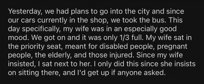 OP's wife was in a good mood that day, and they were both looking forward to having a great day.