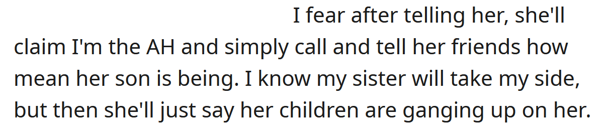 He is worried that if he tells her how he feels, she will claim that he's an a**hole.