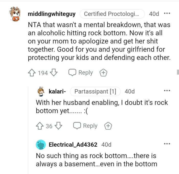 Good for the OP and his girlfriend for protecting his kids