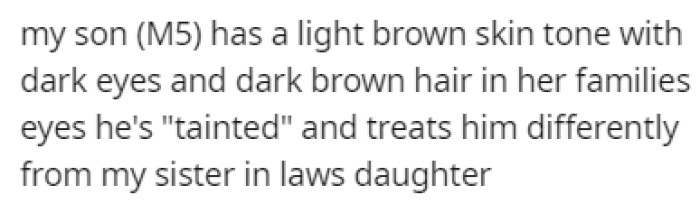 OP and his son aren't allowed at the wedding because of their skin color