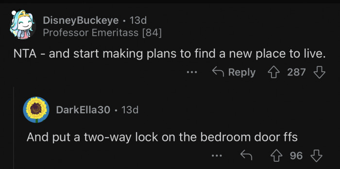 OP needs to start locking their room.