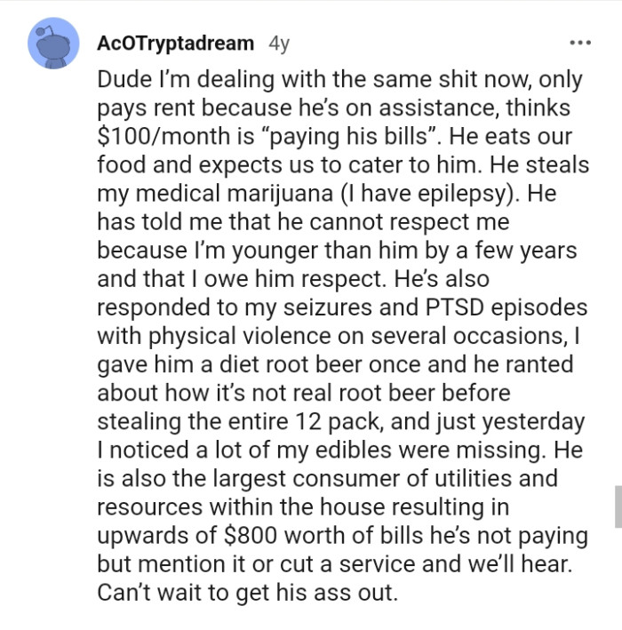 This Redditor reveals he's going through what the OP went through.