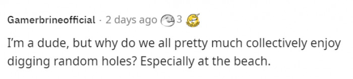 5. That's universal for all men. Why?