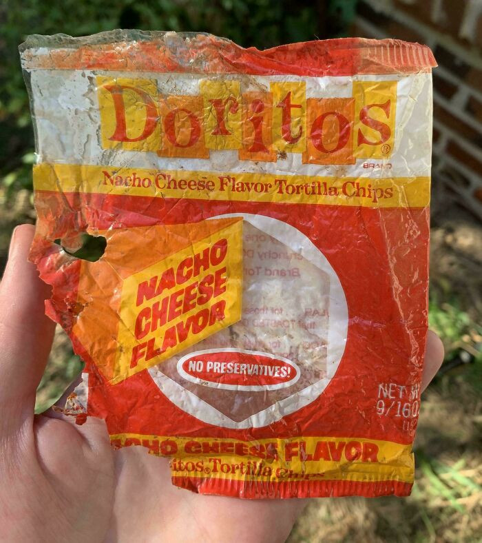 "Figured It Would Be A Good Time To Post This Doritos Bag From The Late '70s I Found Last Year In A Park"