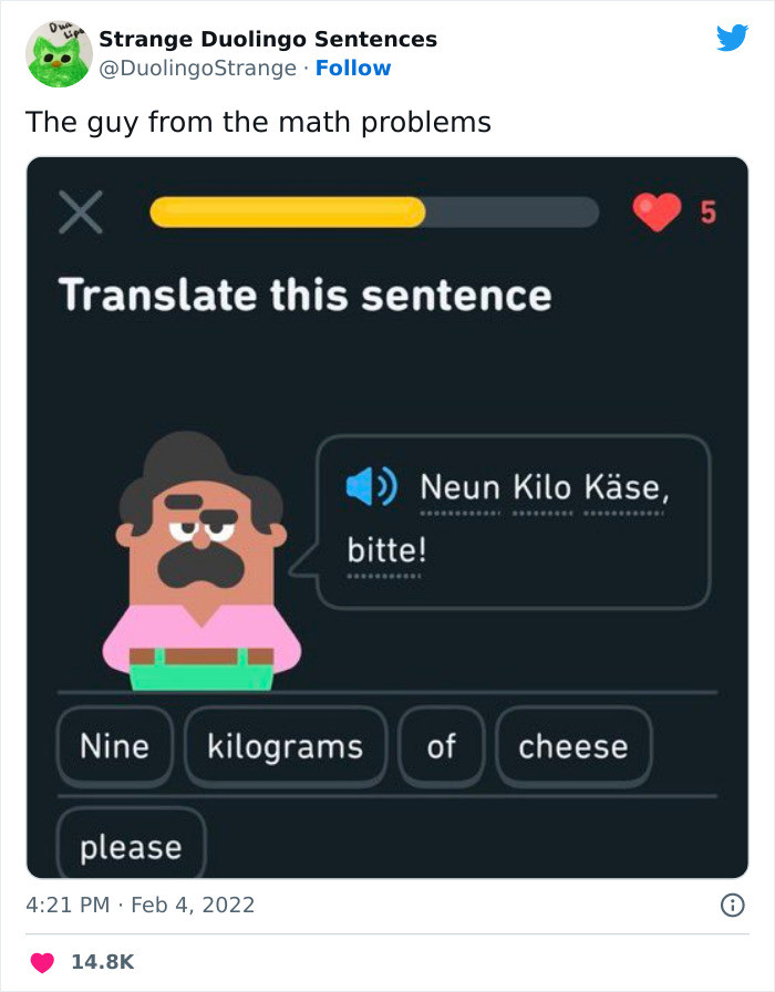 18. You might need to take that order someday.