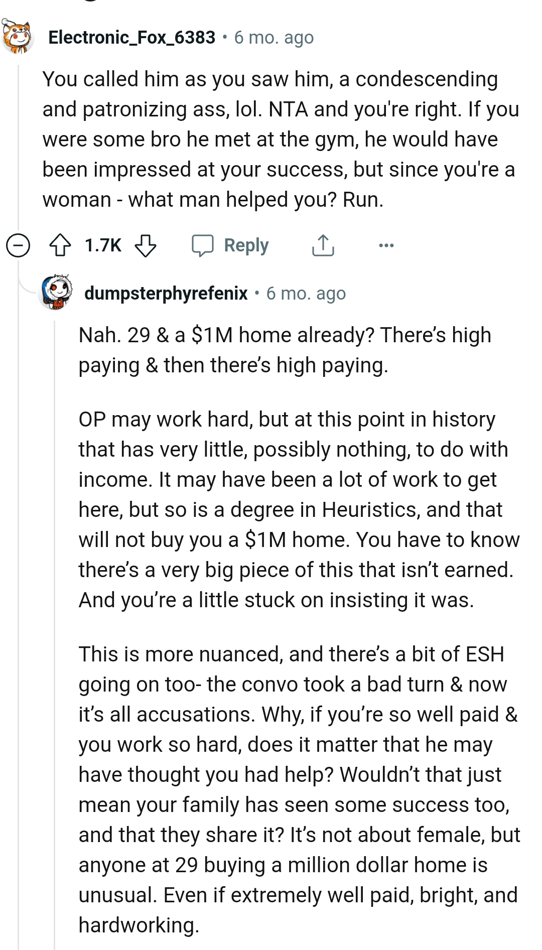 He would have been impressed at the OP's success