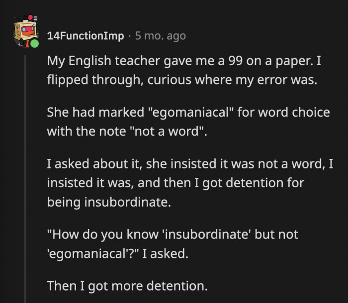 3. The teacher needed an updated dictionary