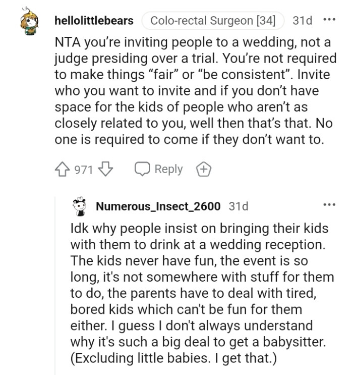 You're not required to make things fair