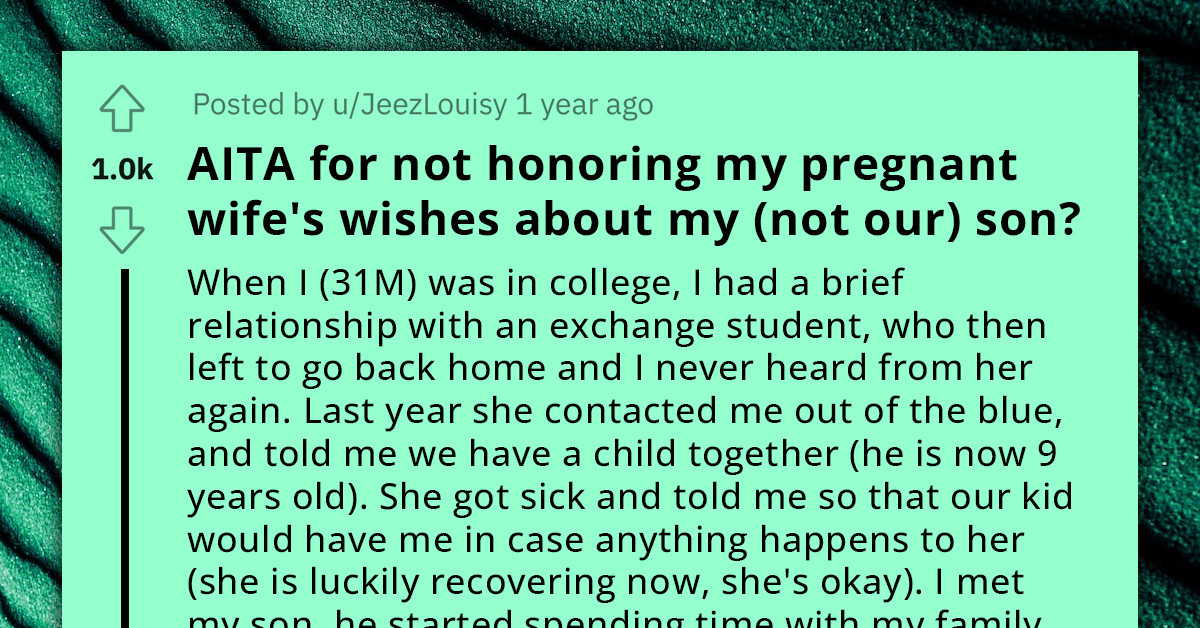 Redditor Wonders If He Was Wrong To Disregard Pregnant Wife’s Negative Feelings About His Son Living With Them